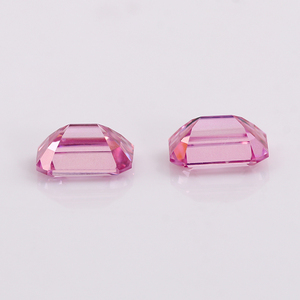 Diamant rose de qualité supérieure, <span class=keywords><strong>taille</strong></span> émeraude, diamant moissanite rose poli, <span class=keywords><strong>prix</strong></span> au carat - Product Image 4