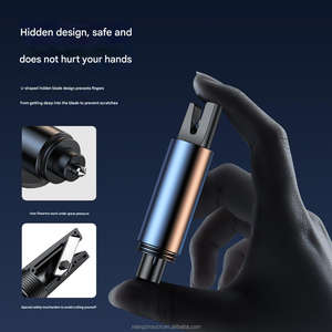 कार सुरक्षा हथौड़ा सीट बेल्ट कटर बहुक्रियाशील स्टेनलेस स्टील विंडो ब्रेकर मिनी पोर्टेबल आपातकालीन कार सुरक्षा हथौड़ा - Product Image 3