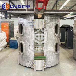 Four industriel à induction à moyenne fréquence de 100 kg à 50 tonnes pour la récupération de métaux ferreux, acier et platine - Product Image 2