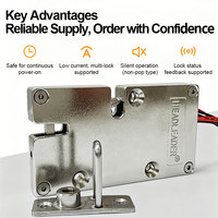 Serrure électronique antivol ultra-mince Headleader avec déverrouillage par empreinte digitale, mot de passe et clé, moteur silencieux durable, étanche, en zinc