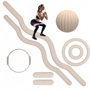 CZFIT Tapis de yoga ovale en caoutchouc naturel personnalisé, Pilates, exercice, tapis de yoga Pilates-Ring Kreis pour femmes, équipement de gym, poignet, cheville - Product Image 2