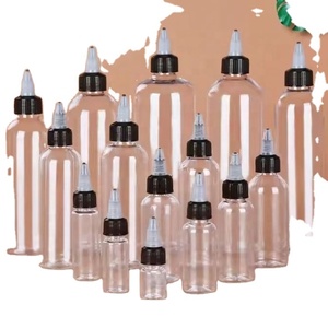 Ready to Ship Empty <b>Squeeze</b> Dispensing 30ml 60ml 100ml Tattoo Ink Pigment Sauce Ketchup clear PET Plastic <b>Bottle</b> Twist Cap - Product Image 4