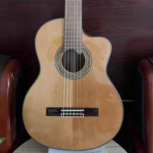 Guitarra Clásica Profesional de Alta Calidad, Tamaño 4/4, Hecha a Mano, con Fondo y Lados de Palisandro, <span class=keywords><strong>Cuerdas</strong></span> de Nylon, Diseño Único de 39 Pulgadas - Product Image 1