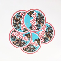 Autocollant circulaire personnalisé pour tasses, logo d'entreprise personnalisé, vinyle adhésif imperméable, kawaii, café