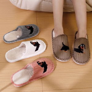 En stock EVA semelle nouvelle saucisse <span class=keywords><strong>chien</strong></span> maison fourrure pantoufles, chaud printemps et automne pantoufles pour couples, hommes et femmes - Product Image 2