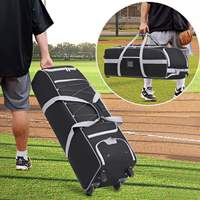 Sac de voyage à roulettes personnalisé pour baseball/softball, sac de sport à roulettes pour équipement de receveur, sac de sport à roulettes pour entraînement sportif