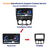 Cadre de voiture Meihua pour Mazda RX8 2009-2011, autoradio, façade DVD, stéréo, panneau CD, kit de garniture, installation facile avec câble