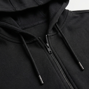 Sweat à capuche zippé pour homme, écologique, en polaire épaisse et respirante, 100 % polyester/coton, brodé - Product Image 4