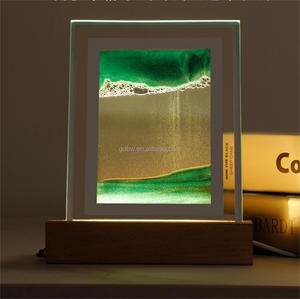 Peinture à sables mouvants, ornement, lampe de Table Led, <span class=keywords><strong>sable</strong></span> mobile, Art, image, minuterie, sablier, mer profonde, <span class=keywords><strong>cadre</strong></span> de <span class=keywords><strong>sable</strong></span> - Product Image 6