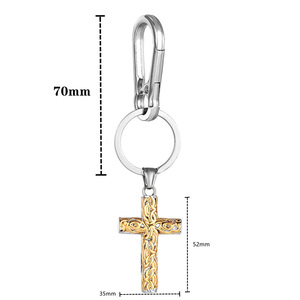 Porte-clés en alliage de zinc avec motif celtique tressé et sangle en cuir, cadeau unisexe - Product Image 3