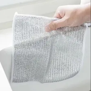 Multifunction Wipe Kitchen Utensils Scouring Pad Household Rag Effective Cleaning Wire Dish Cloth Dishcloth Kitchen Towel