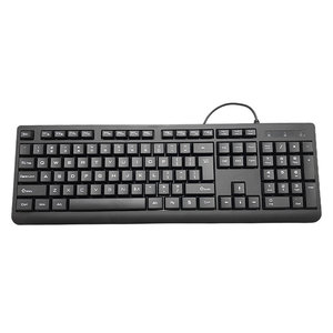 Offre Spéciale K-109P USB filaire en <span class=keywords><strong>plastique</strong></span> <span class=keywords><strong>clavier</strong></span> Plug and Play nouveau Design avec film de silicone pour <span class=keywords><strong>ordinateur</strong></span> portable bureau utilisation bureau d'affaires - Product Image 4