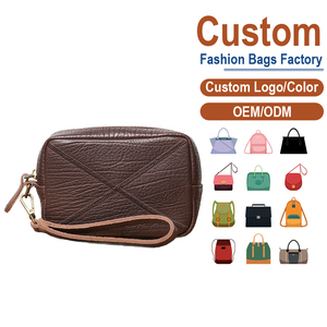 Pochette en cuir grainé noir pour homme avec bracelet de poignet |   Fabrication sur mesure OEM/ODM pour les marques professionnelles et de soirée - Product Image 2