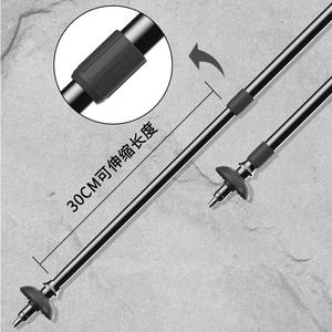 Bastones de Senderismo Multifuncionales Iluminados G16, 113-143 cm, Telescópicos, con Absorción de Impactos, de Aleación de Aluminio - Product Image 2