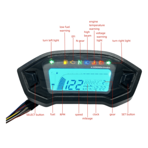 Compteur de vitesse numérique LCD à lecture claire et tachymètre pour moto Honda <span class=keywords><strong>CBR</strong></span> 500R 500 R CBR500R avec cluster - Product Image 2