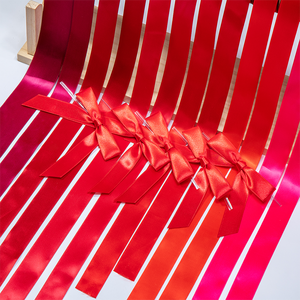 <span class=keywords><strong>Nastro</strong></span> in Raso Doppio Lato Tinta Unita Rosso Stampato in Velluto Grosgrain da 1cm, 2.5cm, 4cm, 10cm - Ingrosso Fabbrica per Decorazioni - Product Image 5