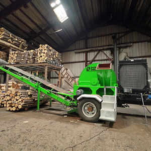 Trituradora astilladora de madera industrial para biomasa forestal nueva condición con componentes de núcleo de caja de cambios de cojinete de motor - Product Image 1