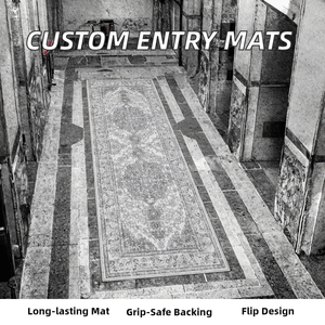 Customized Camping Absorbable Corridor Staircase Long <b>Strips</b> Modern Polyester Reversible Non-Slip <b>Rubber</b> Backing Thick Carpets - Product Image 2