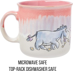 Dibujos animados con Piglet Tigger y <span class=keywords><strong>Eeyore</strong></span> Reactive Glaze Taza de cerámica Camper 20 onzas Linda taza de té de dibujos animados para leche - Product Image 3