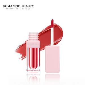 Bán buôn lâu dài Hàn Quốc phong cách <span class=keywords><strong>Lipgloss</strong></span> không thấm nước mini Red Vegan tùy chỉnh nhãn hiệu riêng Son môi thạch lỏng Matte son môi - Product Image 4