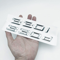 Autocollant 3D en ABS chromé noir pour coffre arrière de voiture, lettres et chiffres, emblème 330i 330d pour BMW E39 E46 E90 F30, accessoires