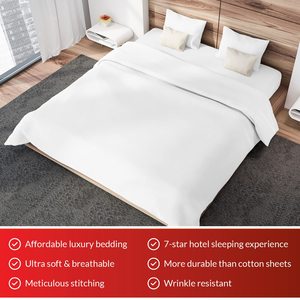 Bán buôn giá rẻ 1800 chủ đề đếm tấm ga trải giường Bộ mềm đôi kích thước bedsheets với gối Bộ - Product Image 2