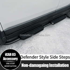 Pedane Laterali in Acciaio al Carbonio di Alta Qualità Stile <span class=keywords><strong>Defender</strong></span> per Accessori Chery Icar03 Jaecoo J6 - Product Image 2