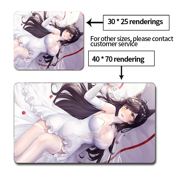 2024 Custom Nude Mousepad Gaming Mauspad Tapis De Souris Rubber Desk Mat Sexy Breast Anime Mouse Pad Montian Gamer Mouse Pads