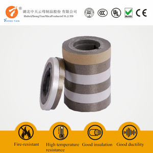 Cinta de mica sintética con tela de vidrio de doble cara, Material de aislamiento recubierto resistente al fuego - Product Image 4