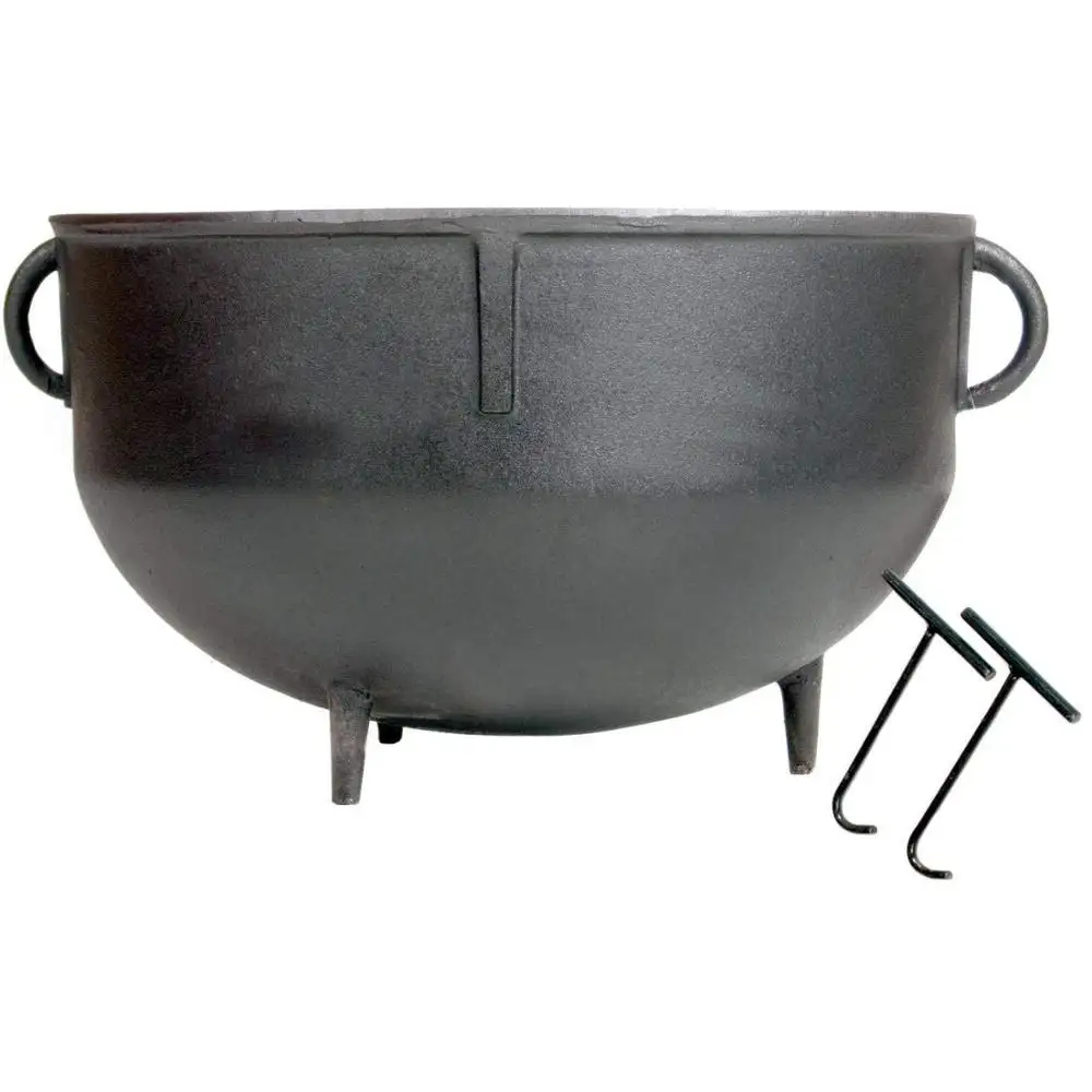 15-Gallon Preseasoned Gietijzeren Jambalaya Pot Grote Kookpan