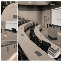 Panneau compact HPL haute densité imperméable pour mobilier de dortoir universitaire, hôtels, hôpitaux, installations publiques - Contemporain