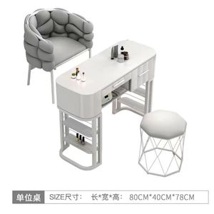 Hot Sale Beauty Salon New Arrival Modern Luxury <b>Nail</b> Salon White Manicure <b>Tables</b> <b>Nail</b> Salon Furniture - Product Image 6