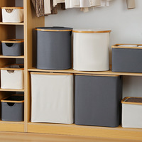 Panier à linge pliable en tissu Oxford 600D avec design minimaliste moderne, idéal pour organiser les vêtements et le rangement domestique