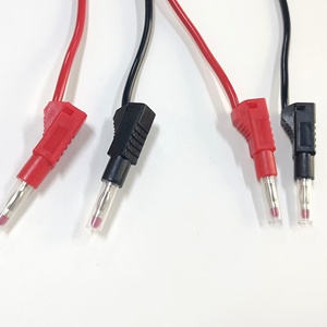4mm stapelbare bananenconnector voedingskabel 1mm² flexibele draad bananenplug jumperkabel testkabel voor laboratorium - Product Image 5