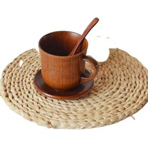 Taza de Té o Sopa de Madera Hecha a Mano Ecológica con Plato y Cuchara para Servir Sopas, Café, Té Verde y Té Negro - Product Image 6