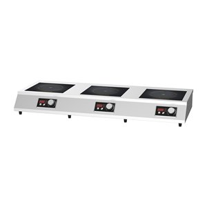 3500 वाट फ्लैट Tabletop पोर्टेबल Highpower 3500w Countertop बिजली वाणिज्यिक प्रेरण रेंज हॉब स्टोव Cooktop कुकर 3 बर्नर - Product Image 4