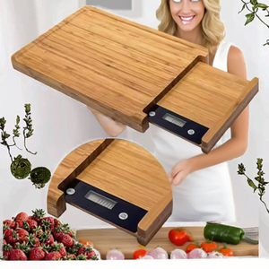 Planche à découper en bambou écologique personnalisable avec rainure de récupération des jus, épaisseur 1,5 cm, compatible lave-vaisselle pour la cuisine - Product Image 3