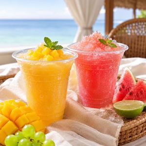 Gobelets en plastique jetables personnalisés avec logo, 360 ml, 500 ml, 700 ml, pour bubble tea, smoothie, lait, jus - Product Image 2