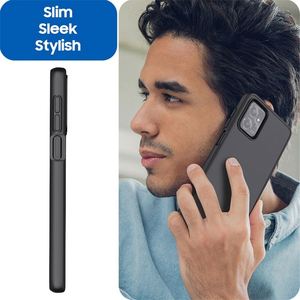 เคสโทรศัพท์มือถือแบบหนา PC สีดำผิว TPU สำหรับ Motorola Moto G Power 5G ฝาครอบป้องกันมือถือ2023 - Product Image 4