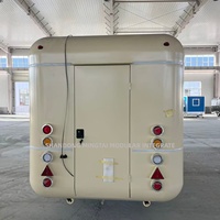 Chariot de nourriture mobile de rue, personnalisable, pour la vente de glaces, de restauration rapide, cuisine complète, remorque alimentaire en acier galvanisé à chaud