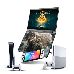 Moniteur pour ordinateur portable IPS portable pliable à double écran de 15.6 pouces 360 degrés