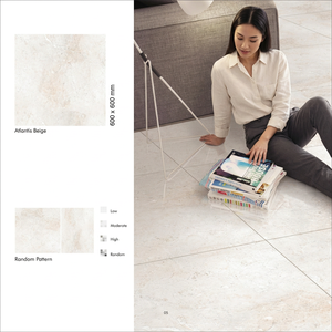 Baldosas de Porcelana con Efecto Mármol Natural Breccia, 600x600mm, Revestimiento Cerámico Esmaltado - Product Image 3