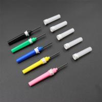 Aiguille de prélèvement sanguin droite de haute qualité pour animaux, aiguille de prélèvement sanguin veineux en forme de stylo vétérinaire 18G 22G pour l'élevage