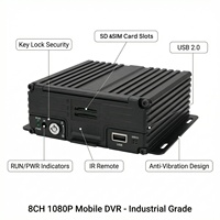 DVR mobile 8 canaux 1080P MDVR 4G GPS WiFi pour surveillance du comportement du conducteur, gestion de flotte, HDD, camion, bus scolaire, camping-car, 1 an