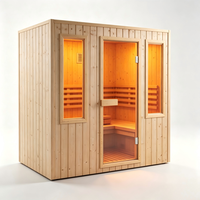 Sauna intelligent de luxe avec design extérieur personnalisé et structure en bois haut de gamme pour espaces de bien-être en plein air