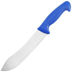 8 "lame incurvée ultra tranchante en acier inoxydable, poignée ergonomique antidérapante, couteau de boucher robuste pour trancher la viande - Product Image 1