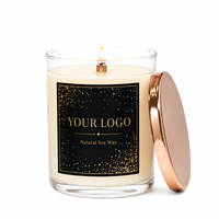 Bougie parfumée personnalisée LF avec logo, bougie d'aromathérapie haut de gamme à marque privée, parfum pour la maison et le spa, relaxation, OEM ODM