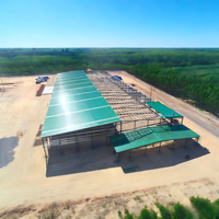Estructura de Acero Galvanizado PTH, Almacén de Gran Envergadura, Taller Prefabricado, Estructura de Acero, Garantía de 2 Años, Resistente a Vientos de 121+ mph