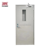 Puerta de Entrada Moderna de Doble Hoja, Ignífuga, de Acero Inoxidable, con Control Remoto, 5 Años de Garantía, para Bancos y Centros de Datos, Superficie Acabada