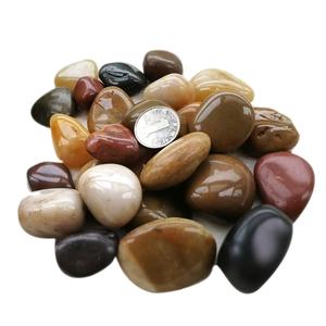 High-Gloss <strong>Polished</strong> Natural <strong>River</strong> <strong>Stone</strong> and Cobble Pebbles Rain Flower Effect Paving Stones for Villa Park Outdoor Landscape - Product Image 1